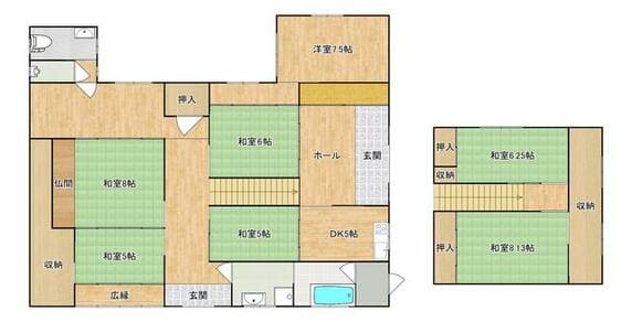 朝倉市 鎌崎(上浦駅) 2階建 7DK