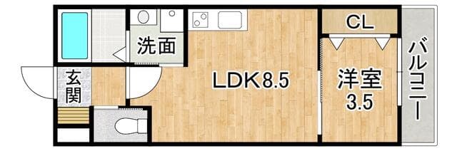 ラルヴェール試験場前Ⅰ 303 1LDK