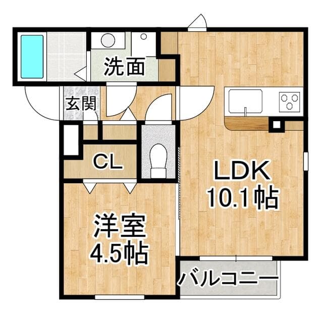 ユーズフォレシア小頭町 3階 1LDK