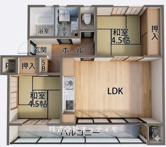 新狭山ハイツ28号棟1F 空家